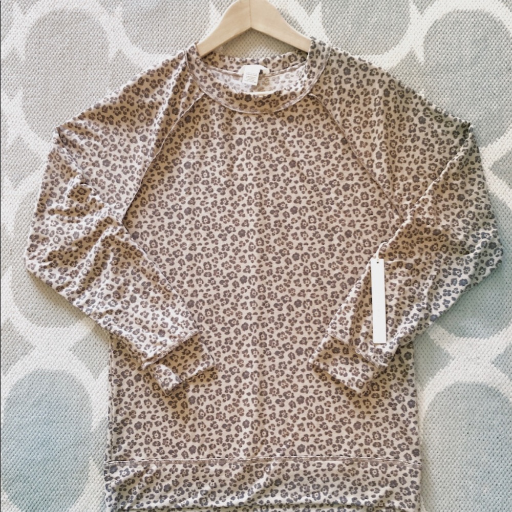 NWT Caslon Cozy Print Top, sz small